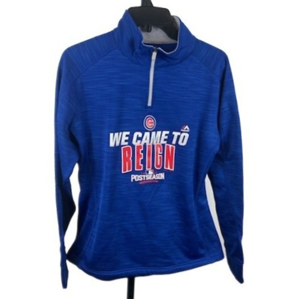 Majestic Pullover Men's Size Large Chicago Cubs MLB We Came To Reign